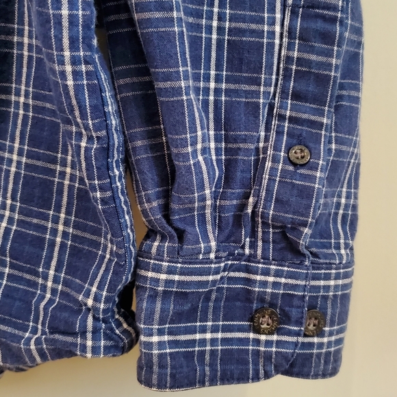 Men's Vintage Penmans Denim Plaid Shirt - Picture 4 of 6